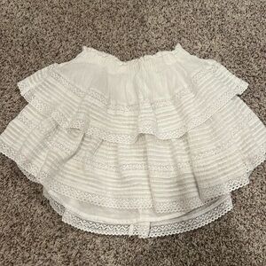 Preppy mini skirt white- Size Xs-S